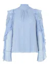 Temperley London Bluse Mit Rüschenärmeln