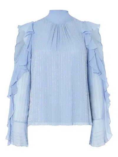 Temperley London Bluse Mit Rüschenärmeln