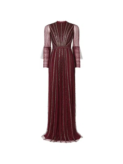 Temperley London Sabel Sequin-embellished Maxi Gown In Multi