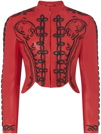 Temperley London Salerno Jacket In Red