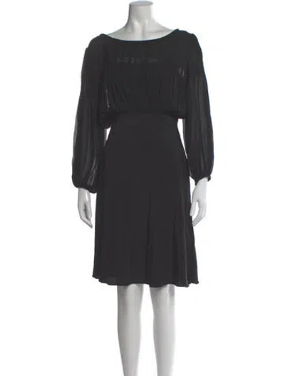 Pre-owned Temperley London Silk Knee-length Dress In Black
