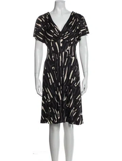Pre-owned Temperley London Silk Knee-length Dress In Blue
