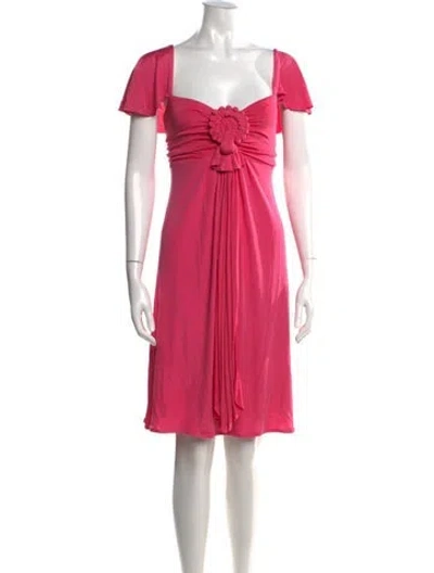 Pre-owned Temperley London Silk Knee-length Dress In Pink