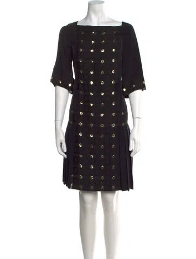 Pre-owned Temperley London Silk Knee-length Dress W/ Tags In Black
