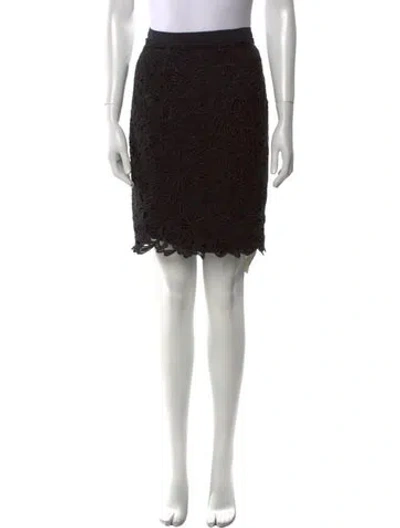 Pre-owned Temperley London Silk Knee-length Skirt In Black