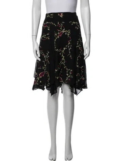 Pre-owned Temperley London Silk Knee-length Skirt In Black