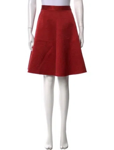 Pre-owned Temperley London Silk Knee-length Skirt In Red