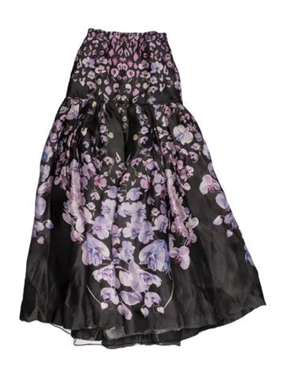 Pre-owned Temperley London Silk Long Skirt In Multi