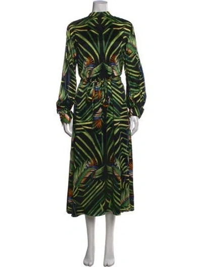 Pre-owned Temperley London Silk Midi Length Dress In Black