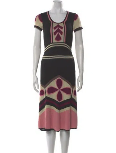 Pre-owned Temperley London Silk Midi Length Dress In Multi