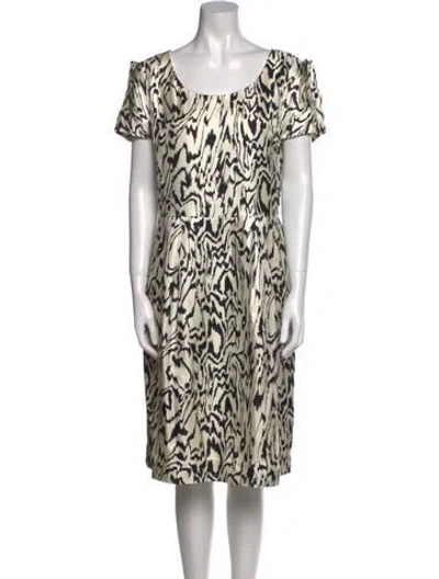 Pre-owned Temperley London Silk Midi Length Dress In Neutral