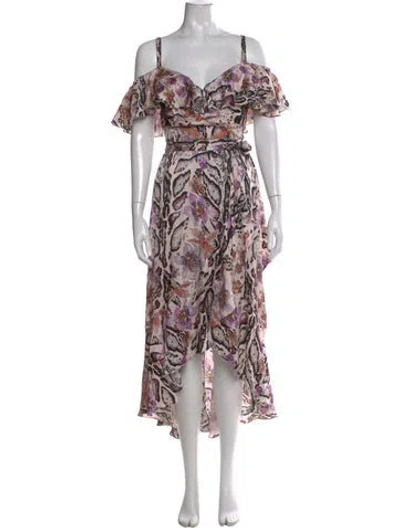 Pre-owned Temperley London Silk Midi Length Dress In Pink