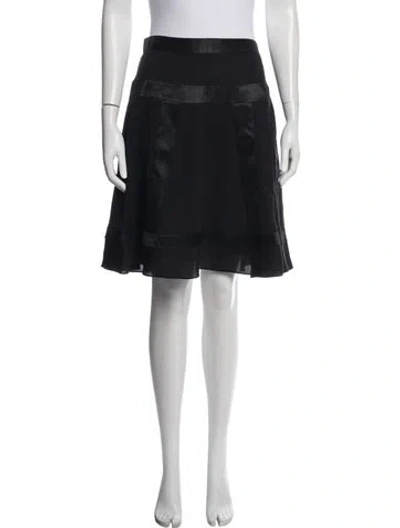 Pre-owned Temperley London Silk Midi Length Skirt In Black