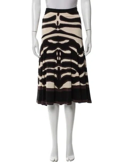 Pre-owned Temperley London Silk Midi Length Skirt In Multi