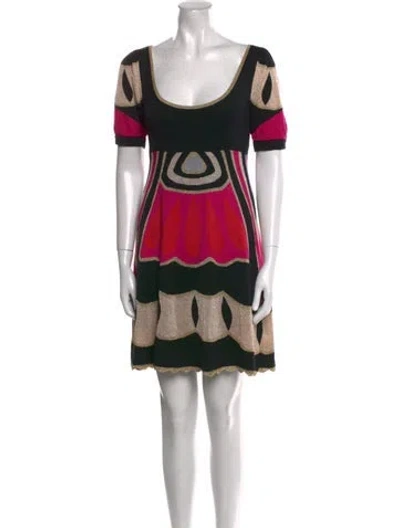 Pre-owned Temperley London Silk Mini Dress In Black