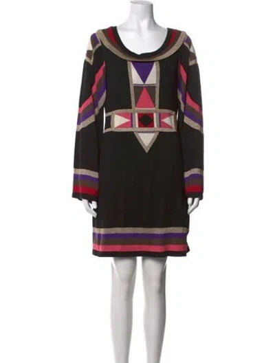 Pre-owned Temperley London Silk Mini Dress In Black
