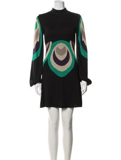 Pre-owned Temperley London Silk Mini Dress In Blue