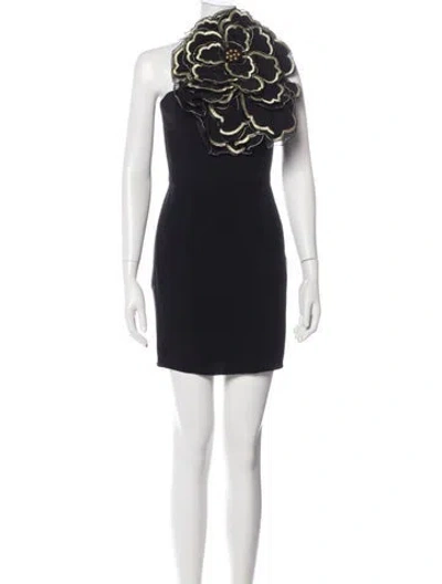 Pre-owned Temperley London Silk Mini Dress In Gray