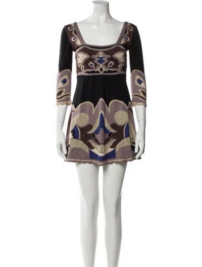 Pre-owned Temperley London Silk Mini Dress In Green