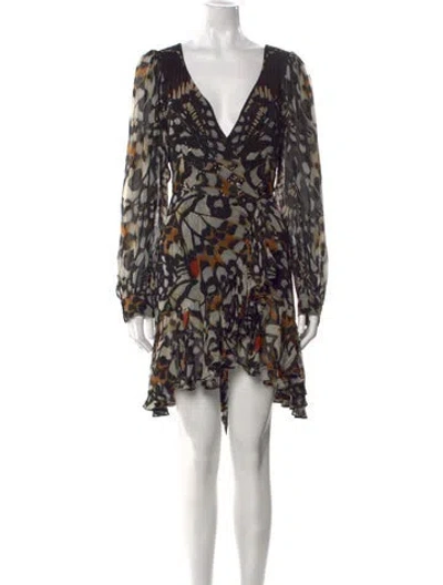 Pre-owned Temperley London Silk Mini Dress W/ Tags In Black