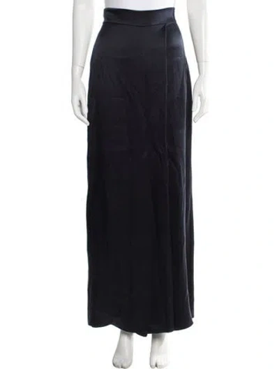 Pre-owned Temperley London Silk Wide Leg Pants In Blue