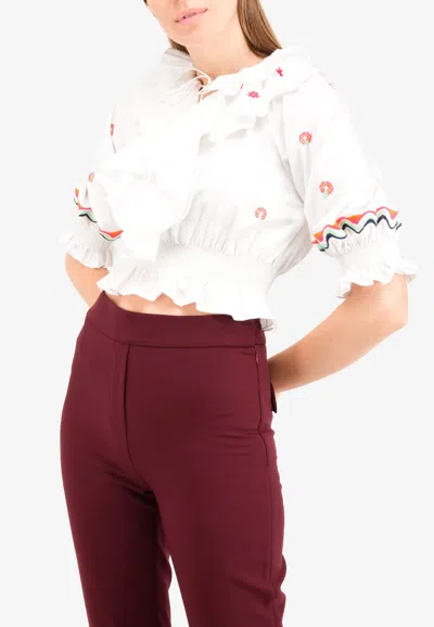 Temperley London Spell Bound Top In White