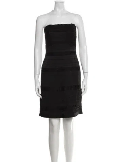 Pre-owned Temperley London Strapless Mini Dress In Black