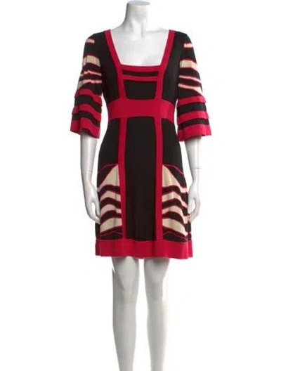 Pre-owned Temperley London Striped Mini Dress In Multi