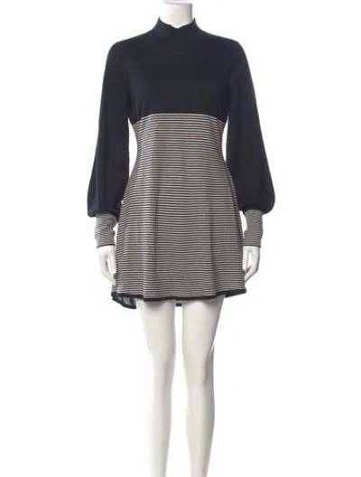 Pre-owned Temperley London Striped Mini Dress W/ Tags In Blue
