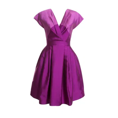 Pre-owned Temperley London Temperley Freesia Dress In Fuschia_mix