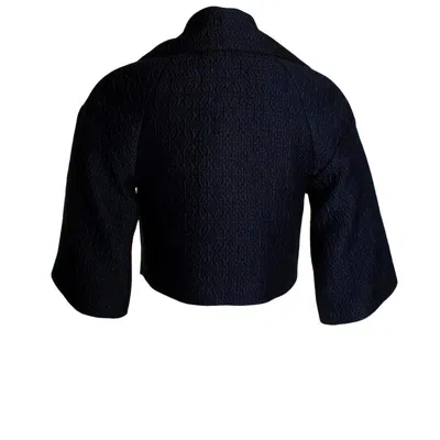 Pre-owned Temperley London Temperley Marino Croppd Jacket In Black