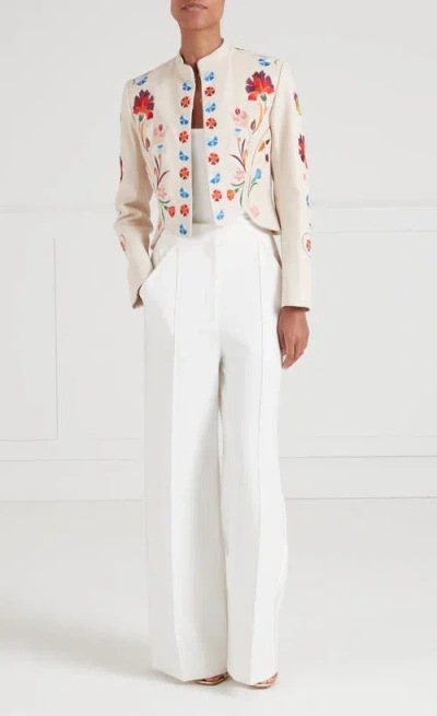 Temperley London Toledo Fitted Jacket In White