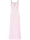 Temperley London V-neck Maxi Dress In Pink