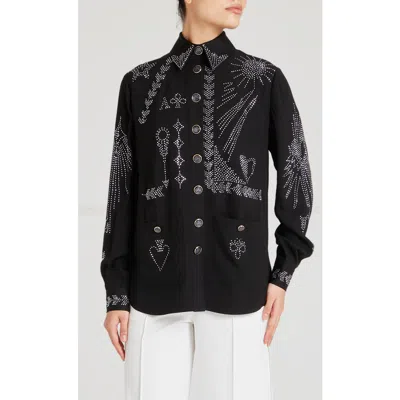 Temperley London Villanelle Shirt Jacket In Multi