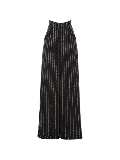 Temperley London Villanelle Wide-leg Trousers In Black