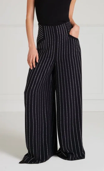Temperley London Villanelle Wide Leg Trousers In Black