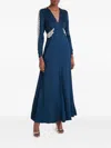 Temperley London Vine Maxikleid Mit Langen Ärmeln In Brown