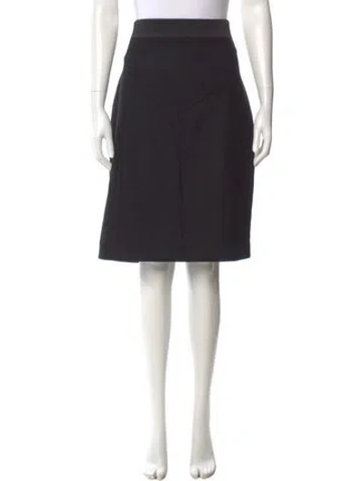 Pre-owned Temperley London Virgin Wool Knee-length Skirt W/ Tags In Black