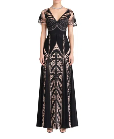 Temperley London Giselle Embroidered Gown In Multi
