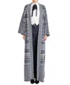 Temperley London Patterned Knit Coat In Black