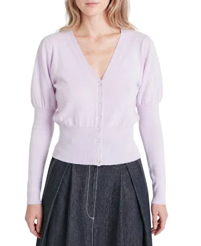 Temperley London Tonal T-logo Cardigan In Purple