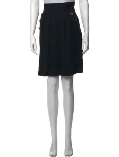 Pre-owned Temperley London Wool Knee-length Skirt In Black