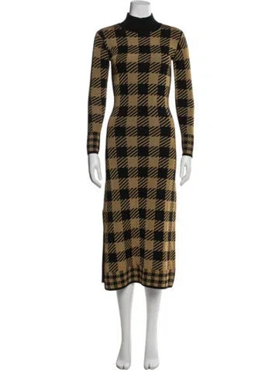Pre-owned Temperley London Wool Long Dress In Multi