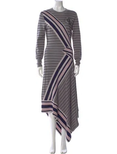 Pre-owned Temperley London Wool Long Dress In Multi