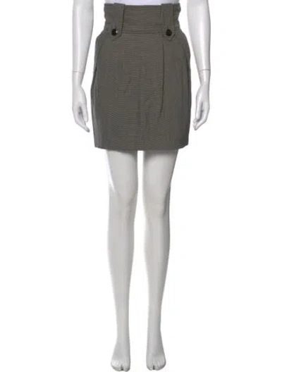 Pre-owned Temperley London Wool Mini Skirt In Gray