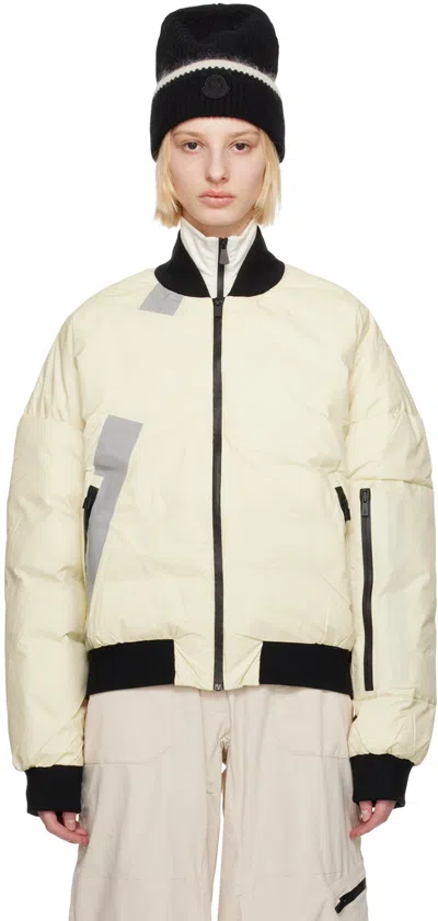 Templa Beige Stand Collar Down Jacket In Fog
