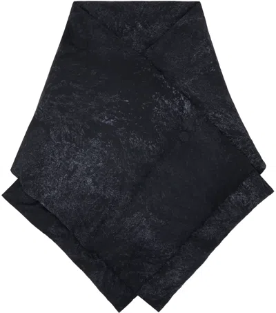 Templa Black Down Adhara Scarf In Lunar-tide_m