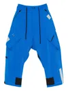 Templa Drawstring Cargo Ski Trousers In Blue