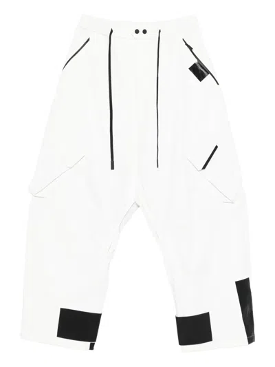 Templa Drawstring Ski Trousers In White
