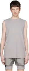 Templa Gray Cross Back Tank Top In Slate